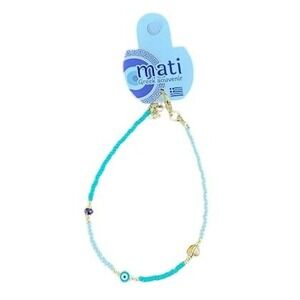 Bracelet‎ Stack Evil Eye Beaded Layering Bracelet Gold Tone Charm Kids Juniors